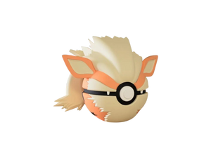 Arcanine #0059 Pokémon | 3D Printed N3D Poké Balls with Clicking Button