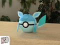 Glaceon #0471 Pokémon | 3D Printed N3D Poké Balls with Clicking Button