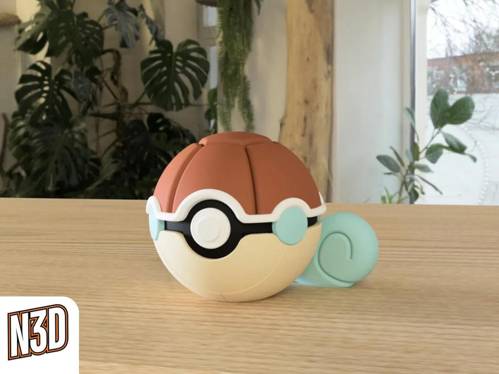 Generation 1 Starters | 3D Printed N3D Poké Balls with Clicking Button