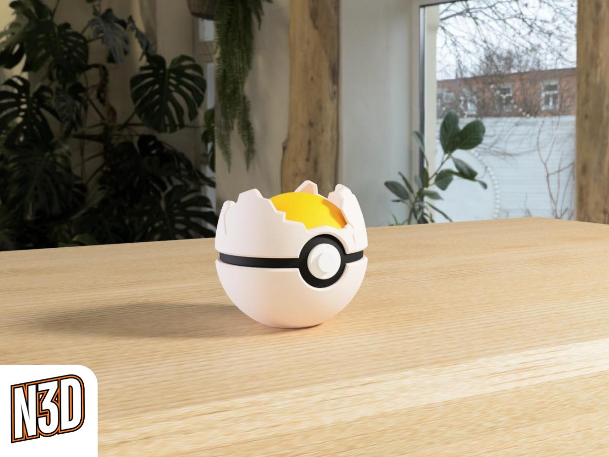 Exeggcute #0102 Pokémon | 3D Printed N3D Poké Balls with Clicking Button