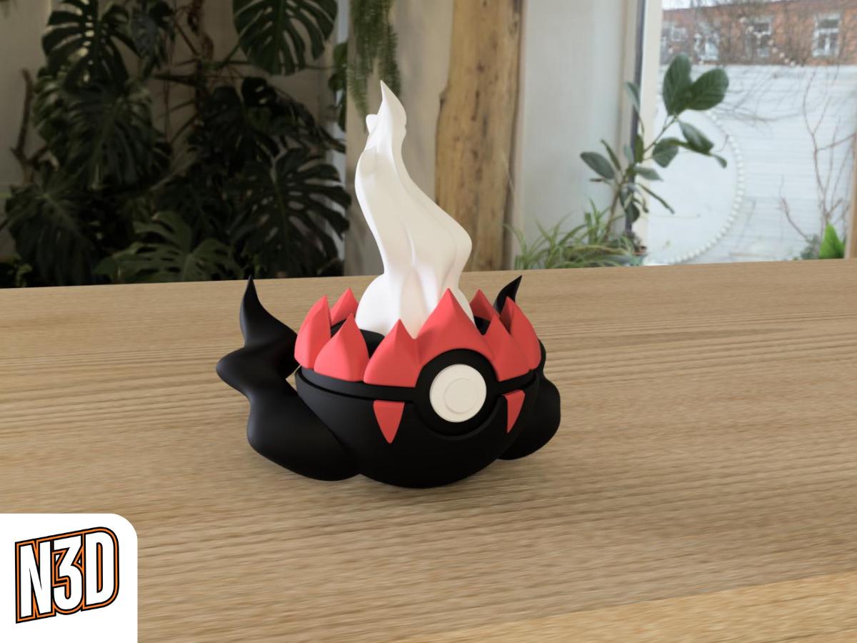 Darkrai #0491 Pokémon | 3D Printed N3D Poké Balls with Clicking Button