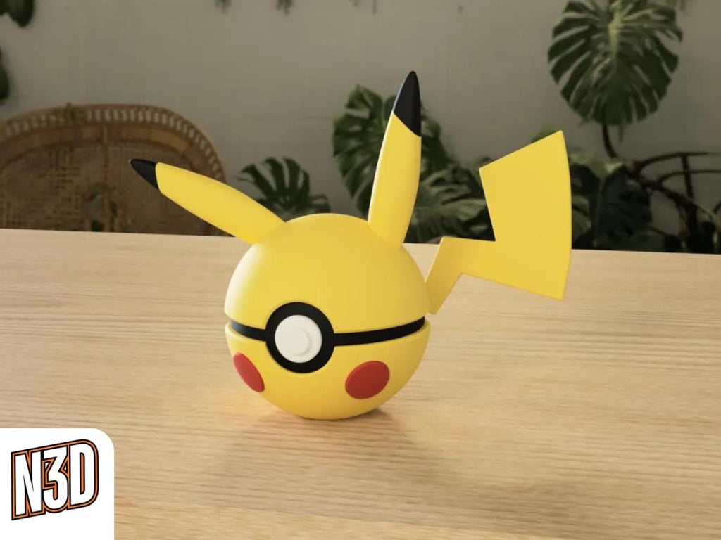 Generation 1 Starters | 3D Printed N3D Poké Balls with Clicking Button