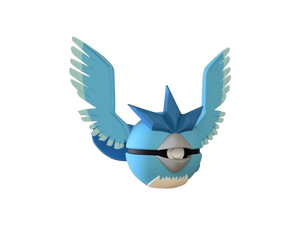 Articuno #0144 Pokémon | 3D Printed N3D Poké Balls with Clicking Button
