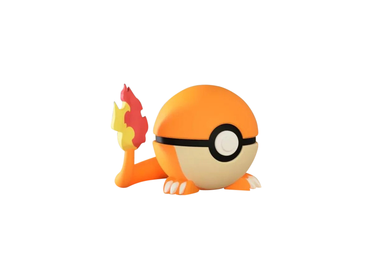 Charmander #0004 Pokémon | 3D Printed N3D Poké Balls with Clicking Button