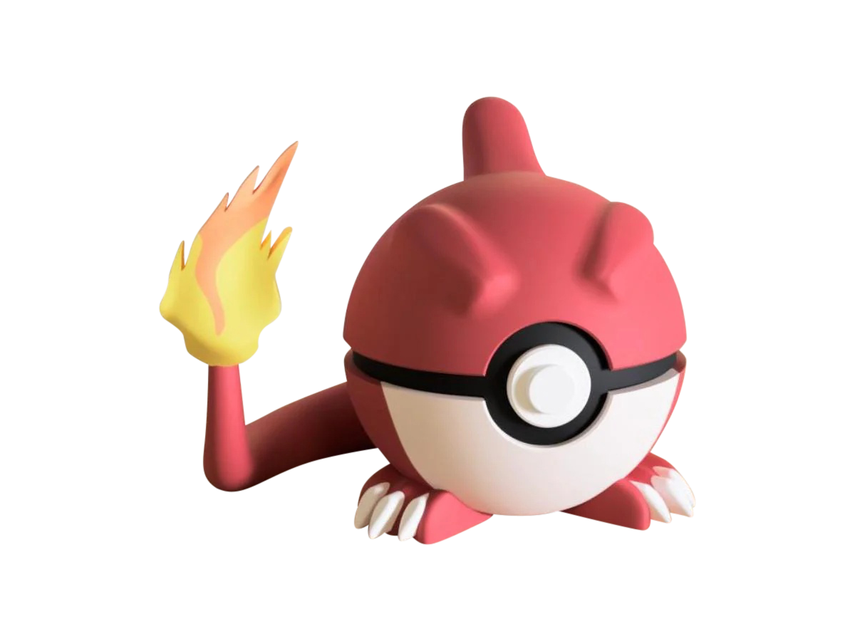 Charmeleon #0005 Pokémon | 3D Printed N3D Poké Balls with Clicking Button