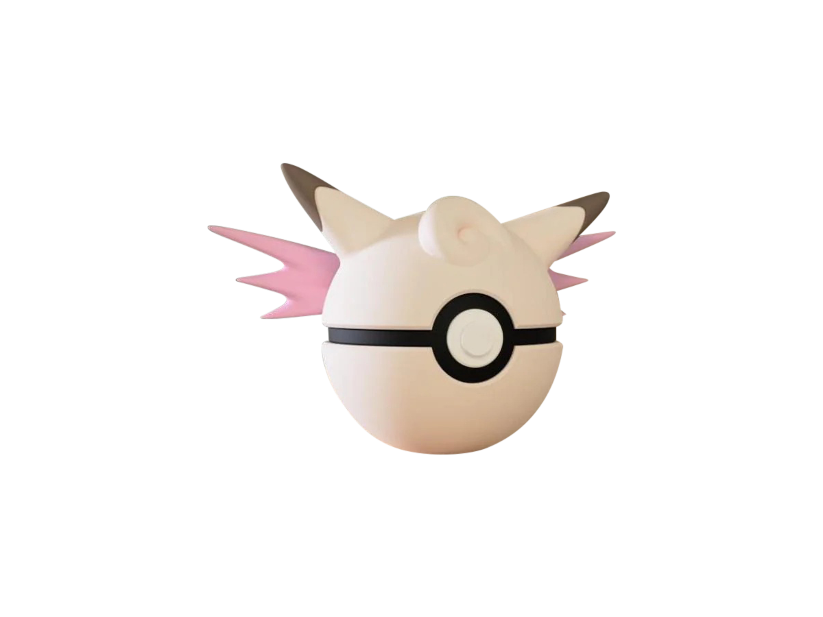 Clefable #0036 Pokémon | 3D Printed N3D Poké Balls with Clicking Button