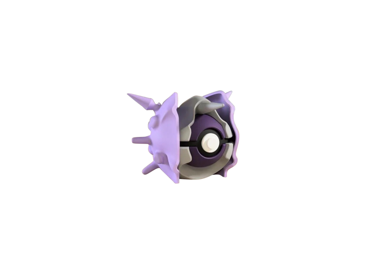 Cloyster #0091 Pokémon | 3D Printed N3D Poké Balls with Clicking Button