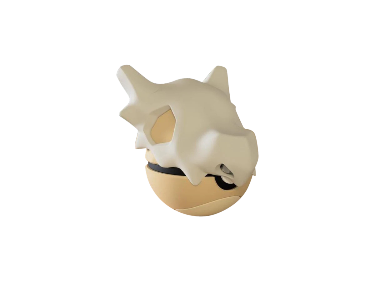 Cubone #0104 Pokémon | 3D Printed N3D Poké Balls with Clicking Button