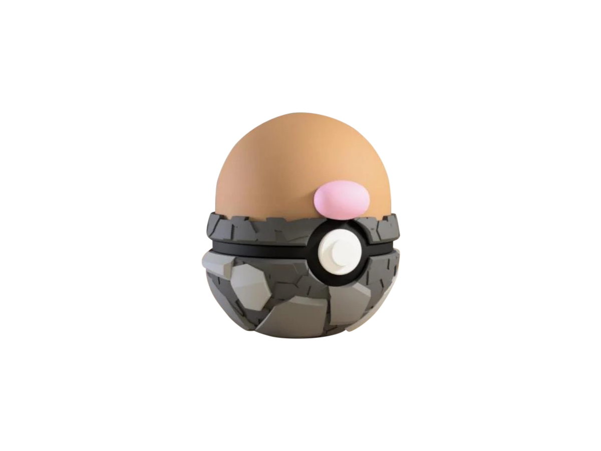 Diglett #0050 Pokémon | 3D Printed N3D Poké Balls with Clicking Button