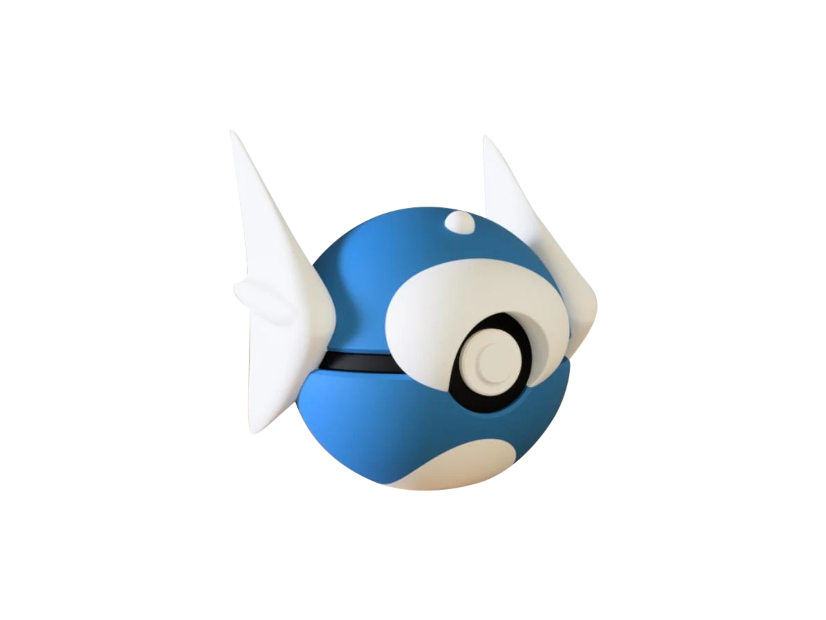 Dratini #0147 Pokémon | 3D Printed N3D Poké Balls with Clicking Button