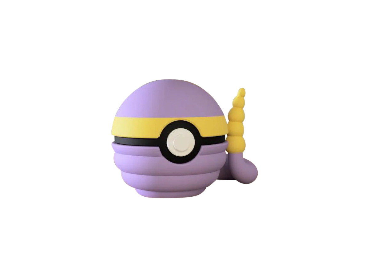 Ekans #0023 Pokémon | 3D Printed N3D Poké Balls with Clicking Button