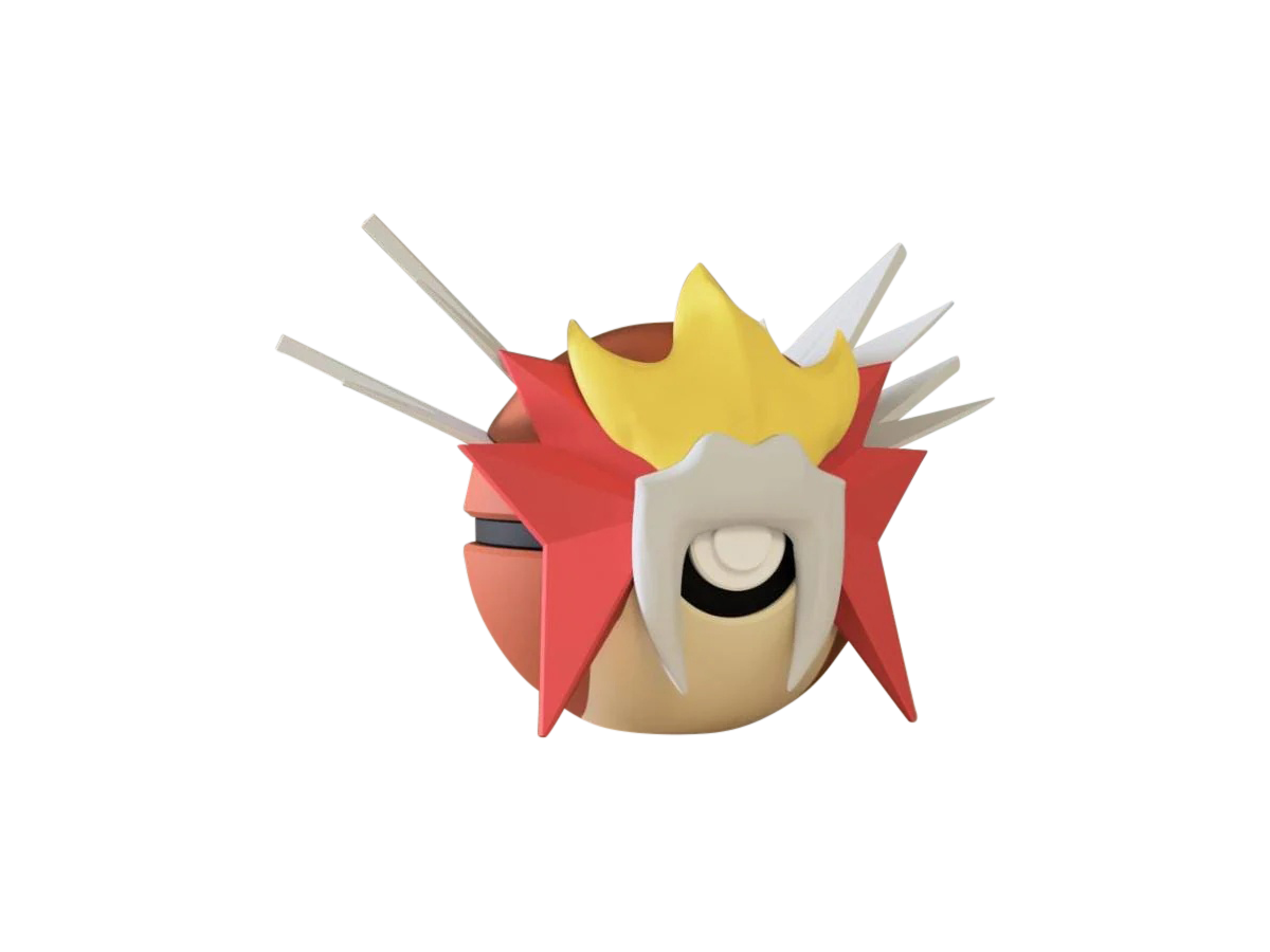 Entei #0244 Pokémon | 3D Printed N3D Poké Balls with Clicking Button