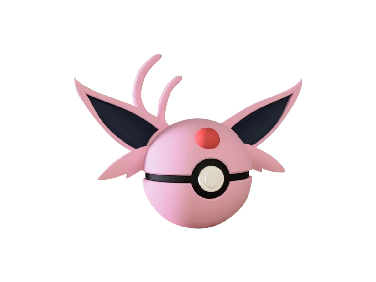 Espeon #0196 Pokémon | 3D Printed N3D Poké Balls with Clicking Button