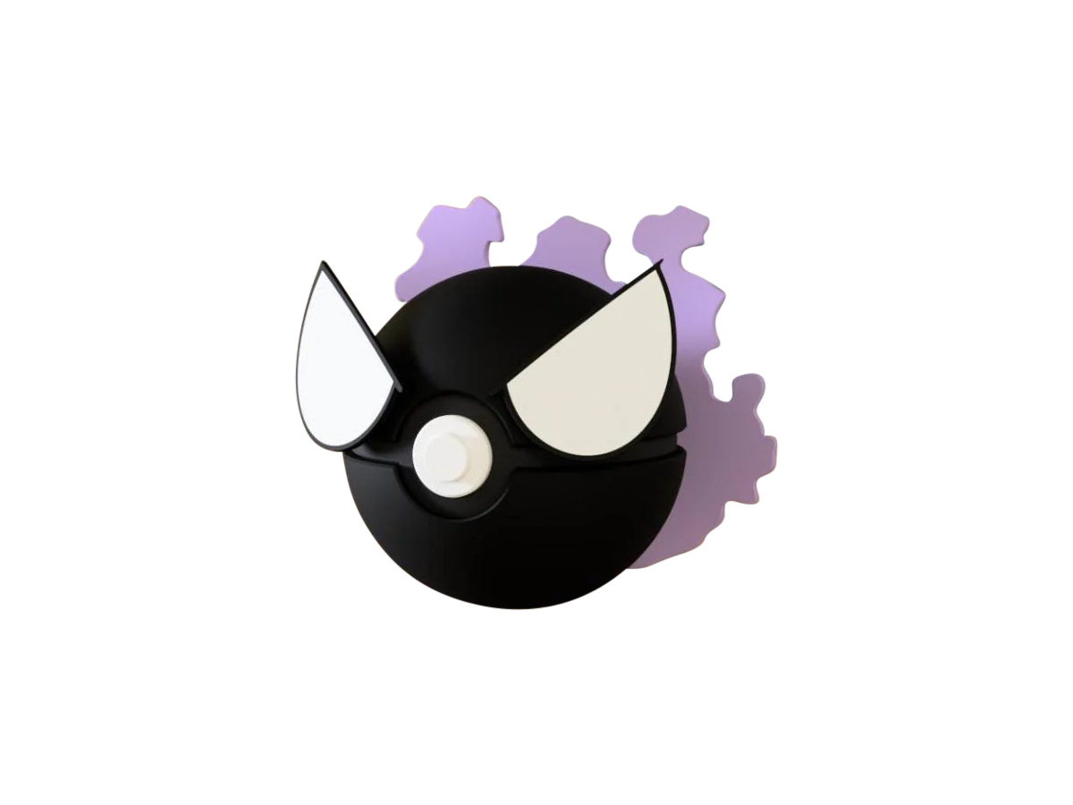 Ghastly #0092 Pokémon | 3D Printed N3D Poké Balls with Clicking Button