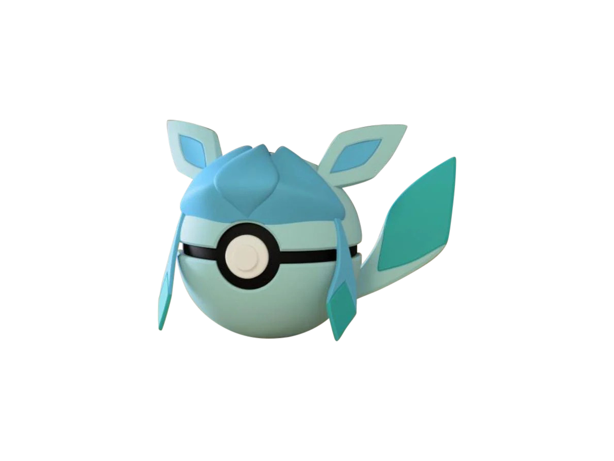 Glaceon #0471 Pokémon | 3D Printed N3D Poké Balls with Clicking Button