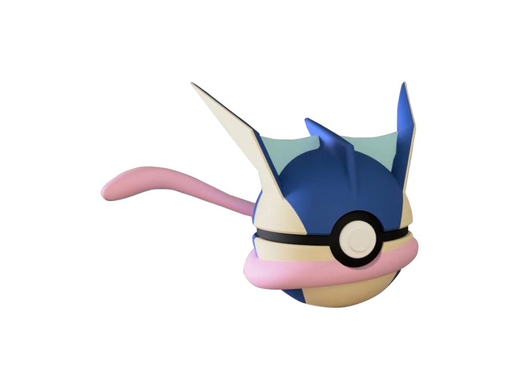 Greninja #0658 Pokémon | 3D Printed N3D Poké Balls with Clicking Button