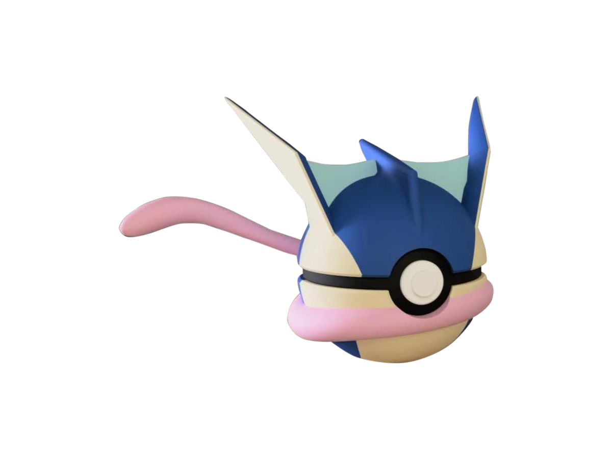 Greninja #0658 Pokémon | 3D Printed N3D Poké Balls with Clicking Button