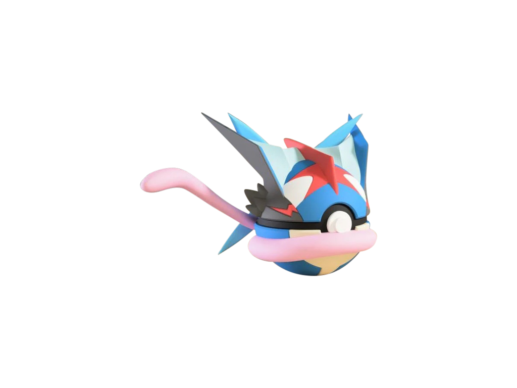 Greninja #0658 Pokémon | 3D Printed N3D Poké Balls with Clicking Button