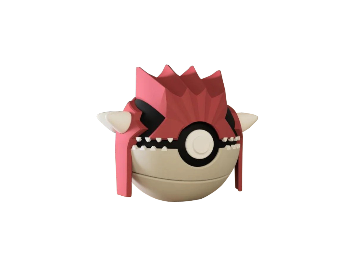 Groudon #0383 Pokémon | 3D Printed N3D Poké Balls with Clicking Button