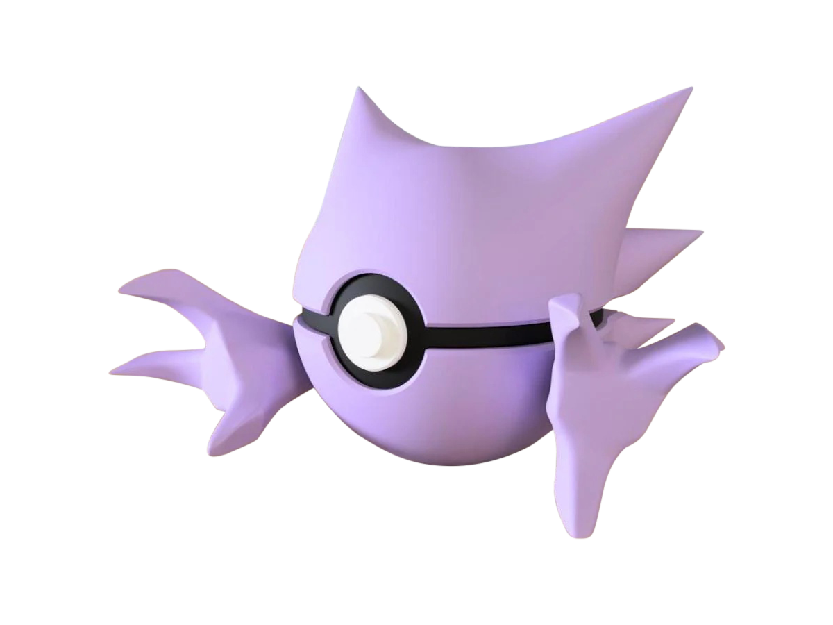 Haunter #0093 Pokémon | 3D Printed N3D Poké Balls with Clicking Button