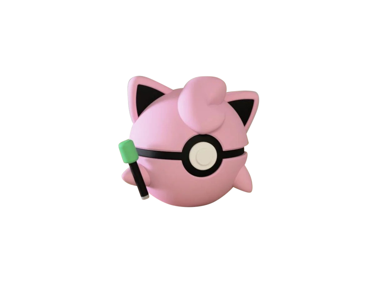 Jigglypuff #0039 Pokémon | 3D Printed N3D Poké Balls with Clicking Button