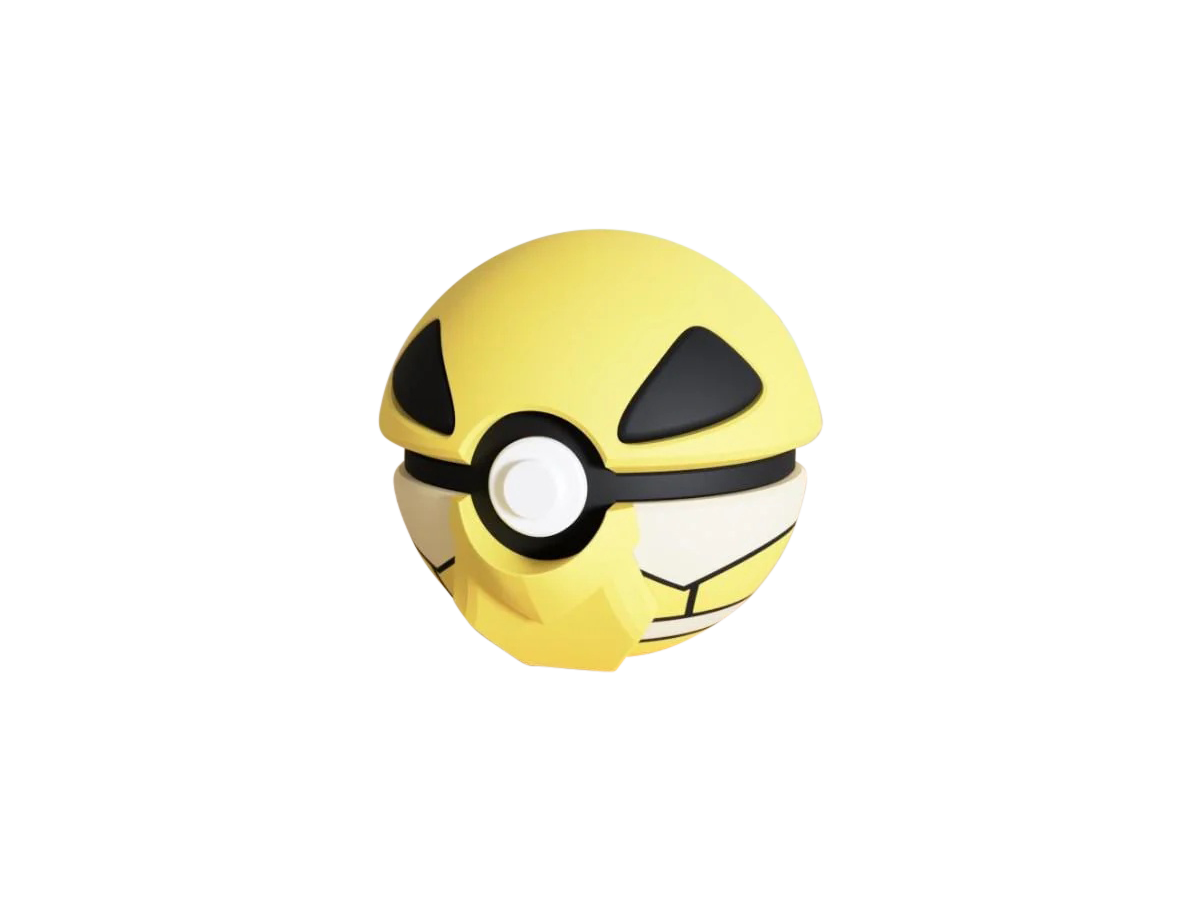 Kakuna #0014 Pokémon | 3D Printed N3D Poké Balls with Clicking Button