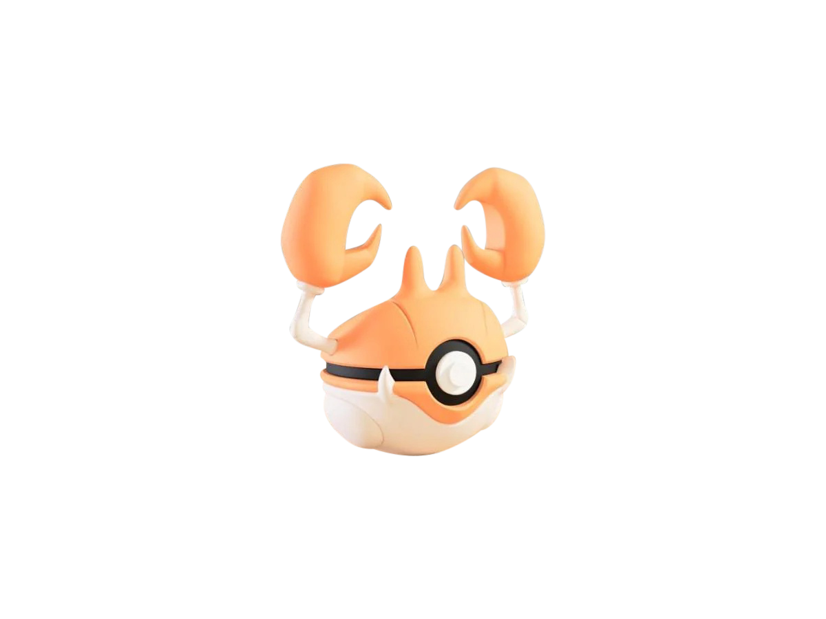Krabby #0098 Pokémon | 3D Printed N3D Poké Balls with Clicking Button