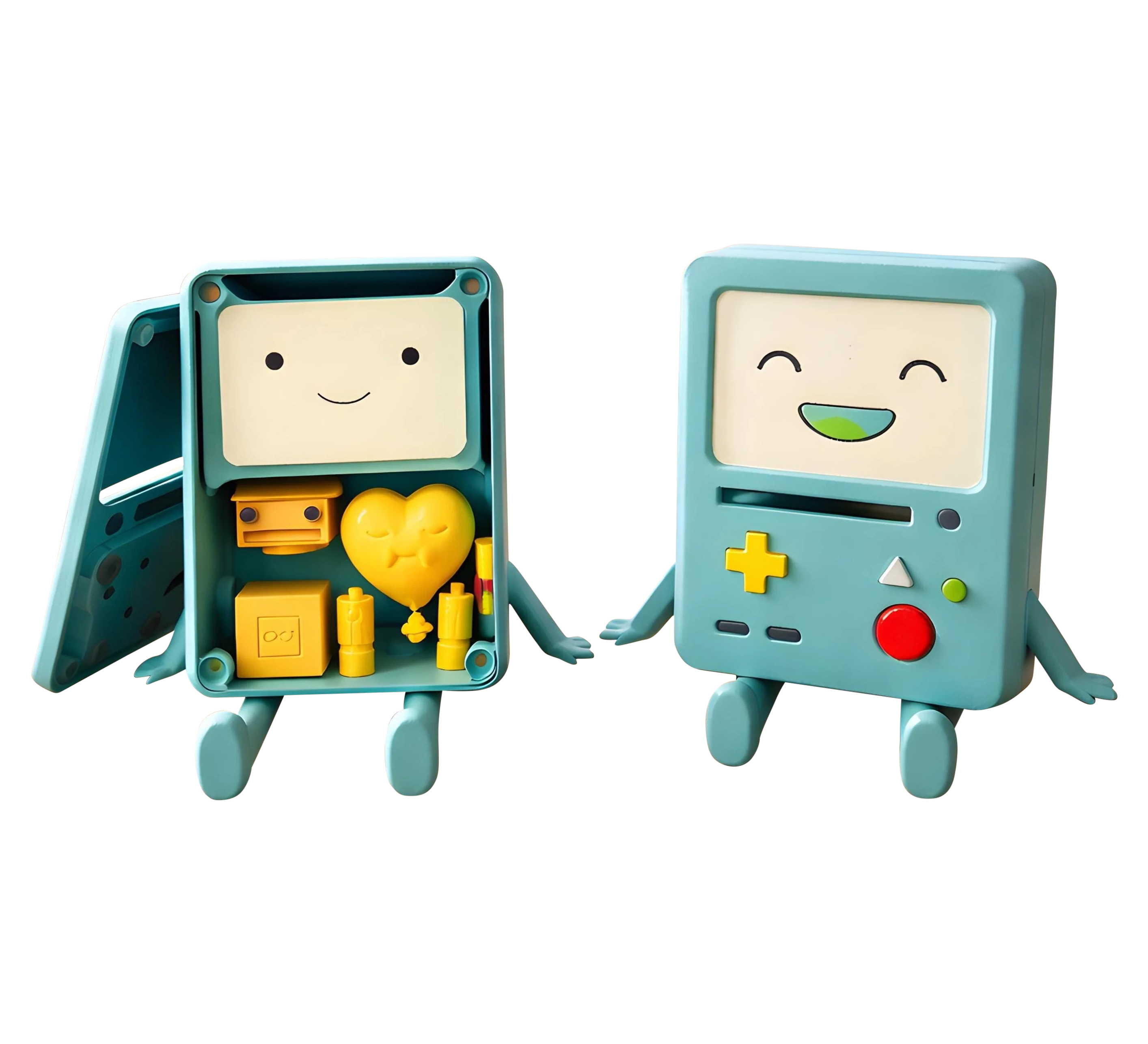 Lifesize BMO Interactive Display Figure – Magnetic Faces, 3D Printed With BMO Internals