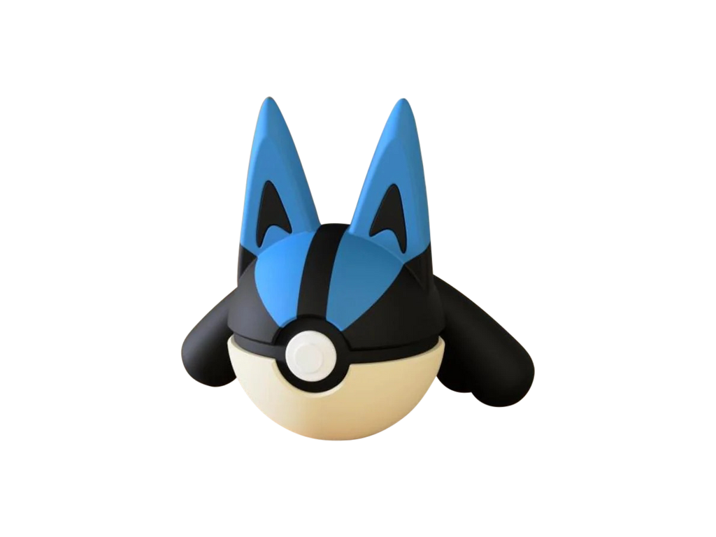 Lucario #0448 Pokémon | 3D Printed N3D Poké Balls with Clicking Button