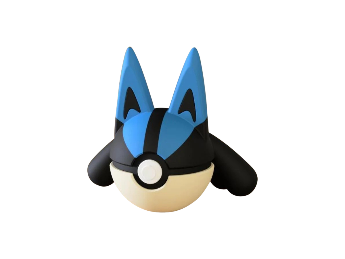 Lucario #0448 Pokémon | 3D Printed N3D Poké Balls with Clicking Button