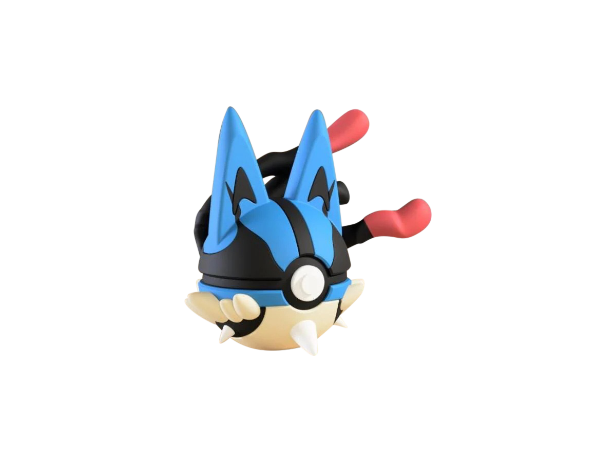 Lucario #0448 Pokémon | 3D Printed N3D Poké Balls with Clicking Button