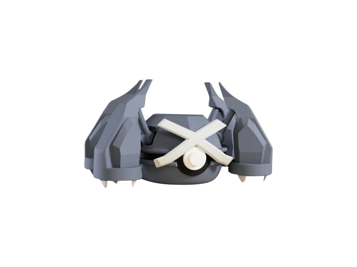 Metagross #0376 Pokémon | 3D Printed N3D Poké Balls with Clicking Button