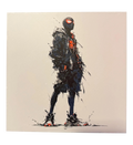 Miles Morales Spider-Man – 3D Printed Filament Painting | Multicolor 3D Wall Art