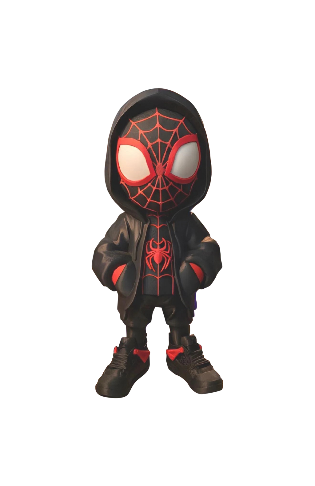 Miles Morales Spider-Man Inspired Statue | 12 Inch 3D Printed Superhero Fan Art | Comic Style Display Figure