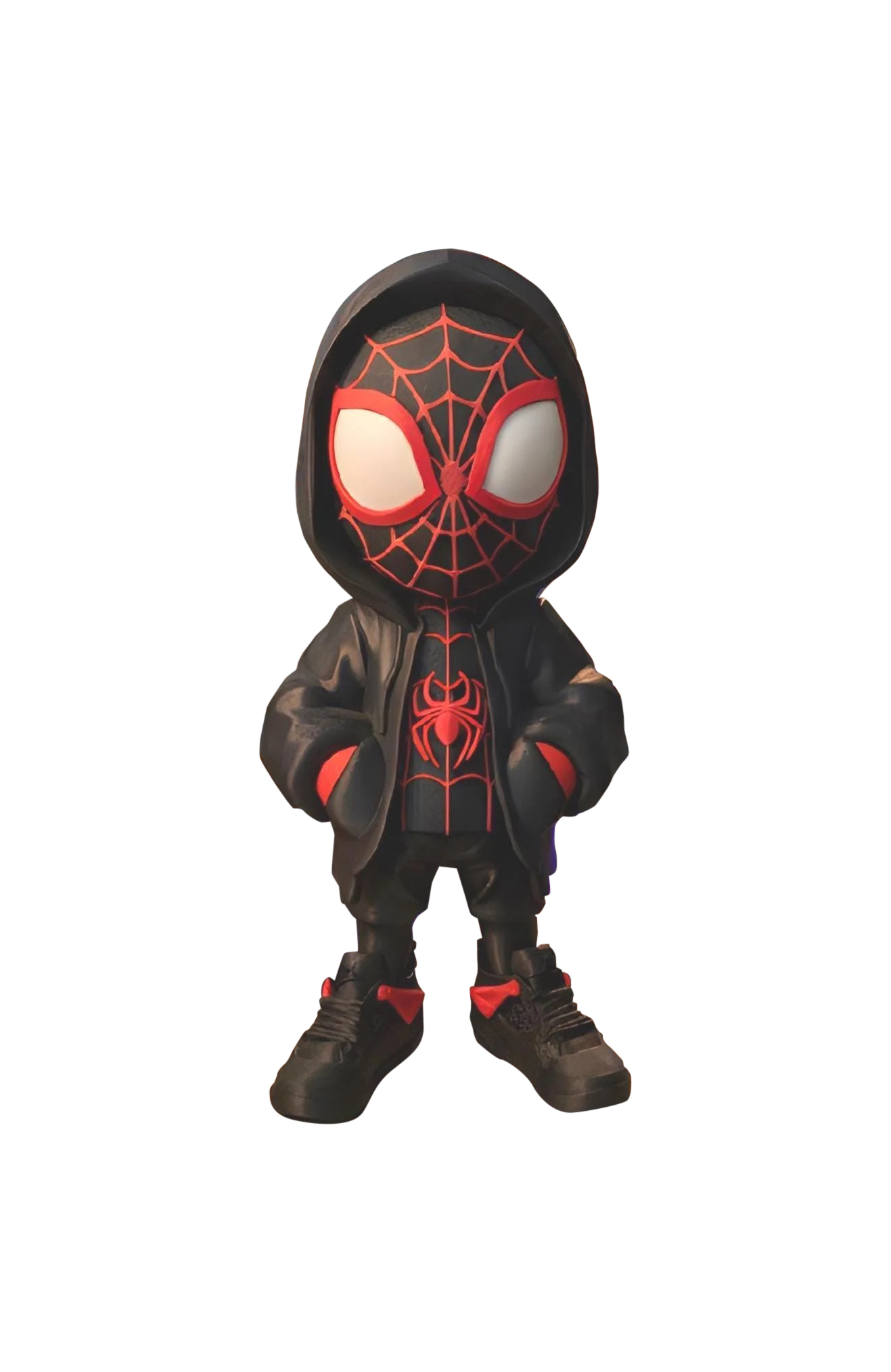 Miles Morales Spider-Man Inspired Statue | 12 Inch 3D Printed Superhero Fan Art | Comic Style Display Figure
