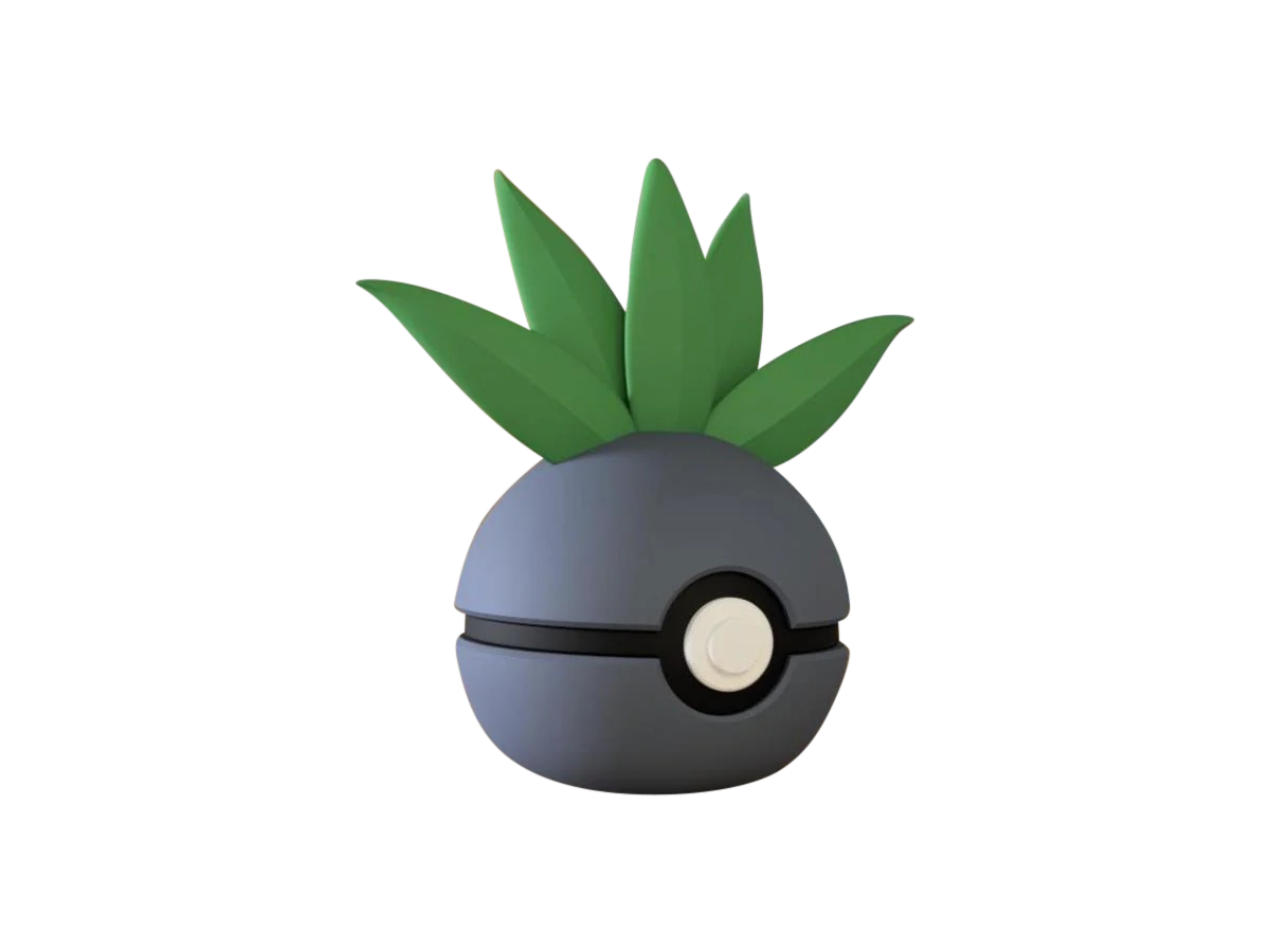 Oddish #0043 Pokémon | 3D Printed N3D Poké Balls with Clicking Button