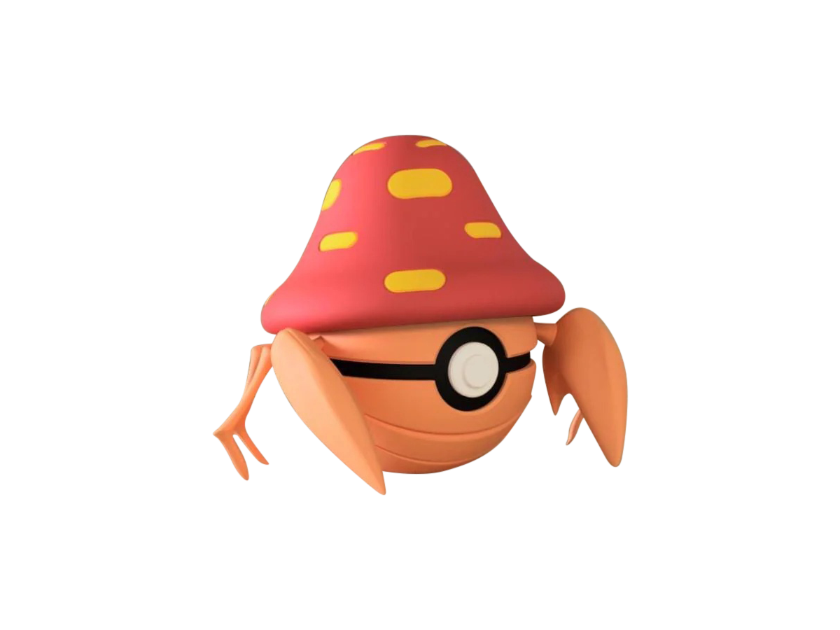 Parasect #0047 Pokémon | 3D Printed N3D Poké Balls with Clicking Button