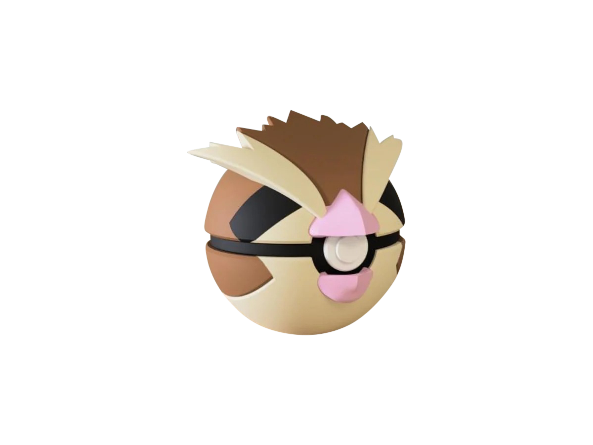 Pidgey #0016 Pokémon | 3D Printed N3D Poké Balls with Clicking Button
