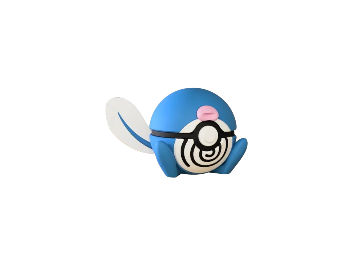 Poliwag #0060 Pokémon | 3D Printed N3D Poké Balls with Clicking Button