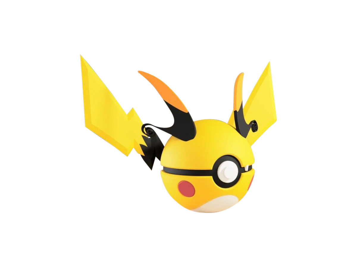 Raichu #0026 Pokémon | 3D Printed N3D Poké Balls with Clicking Button