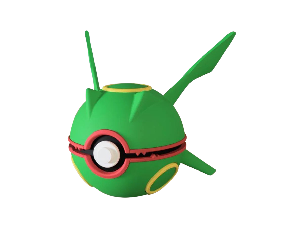 Rayquaza #0384 Pokémon | 3D Printed N3D Poké Balls with Clicking Button