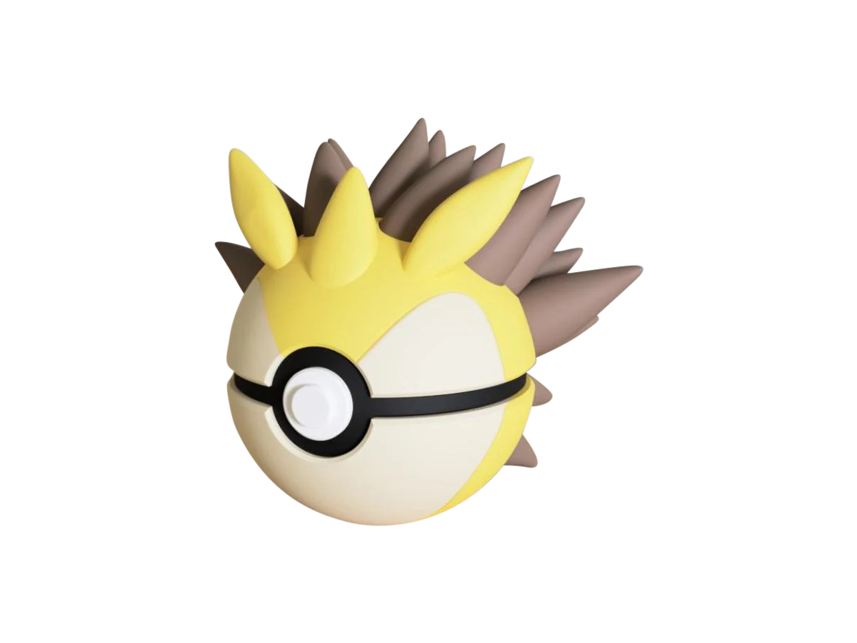 Sandslash #0028 Pokémon | 3D Printed N3D Poké Balls with Clicking Button