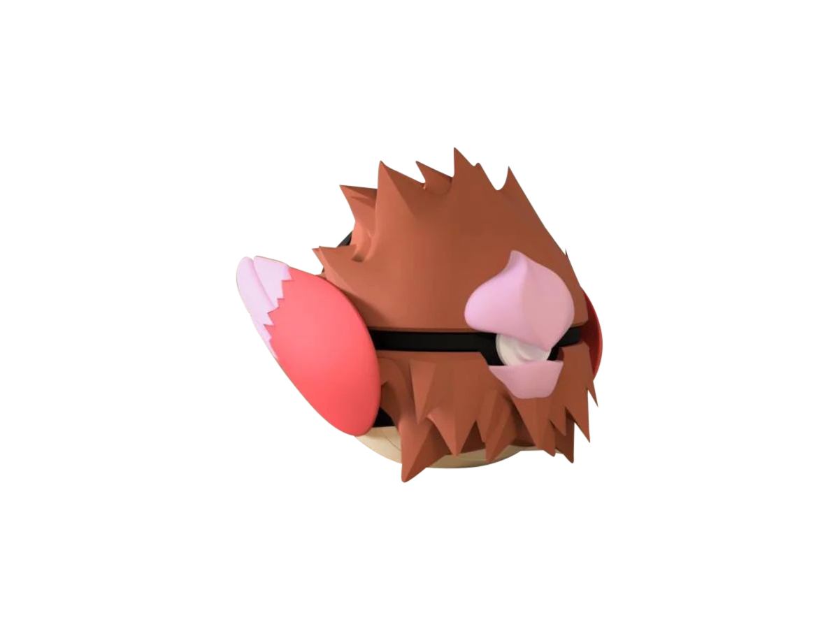 Spearow #0021 Pokémon | 3D Printed N3D Poké Balls with Clicking Button