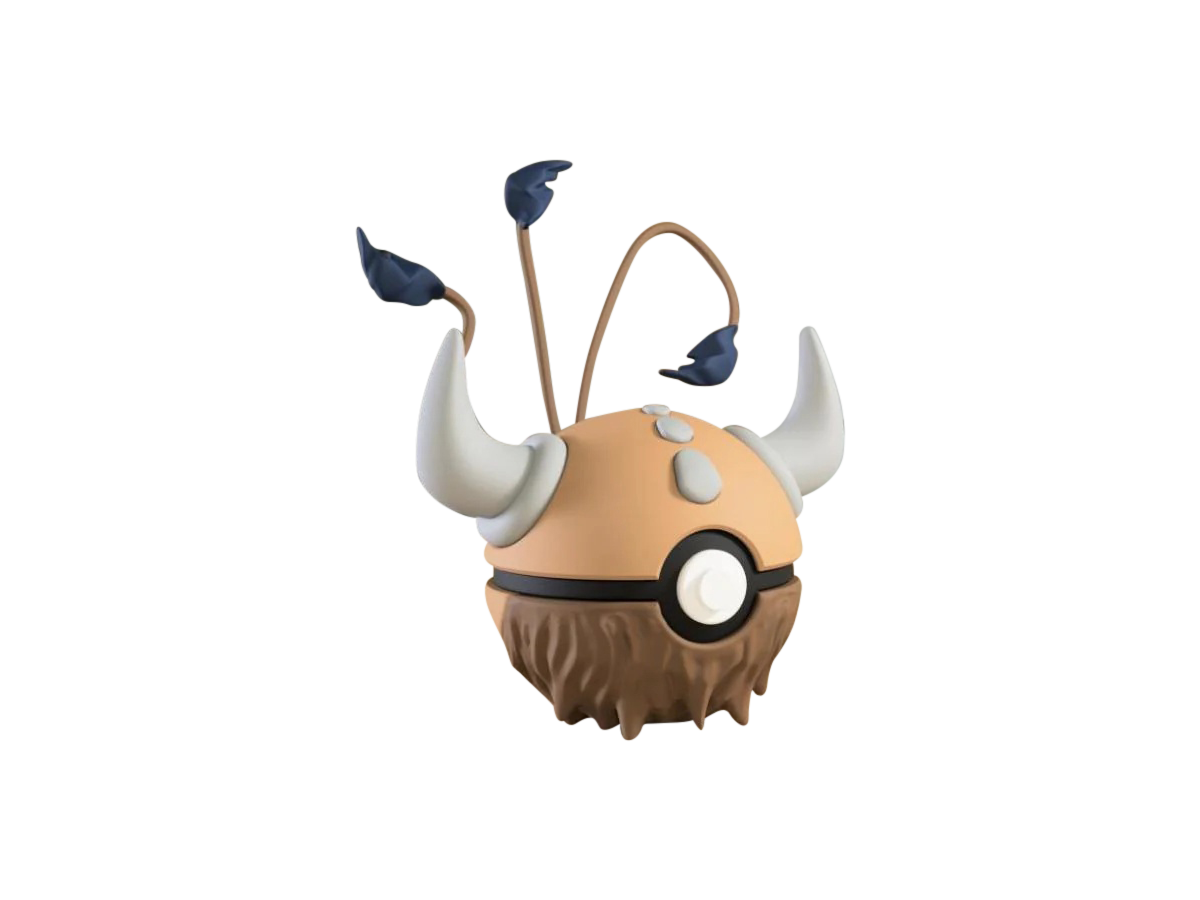 Tauros #0128 Pokémon | 3D Printed N3D Poké Balls with Clicking Button