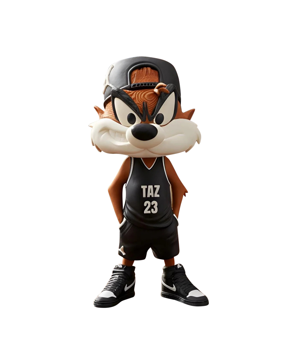 Taz Tasmanian Devil Inspired Basketball Statue | Urban Street Style Fan Art | 12 Inch 3D Printed Display Figure
