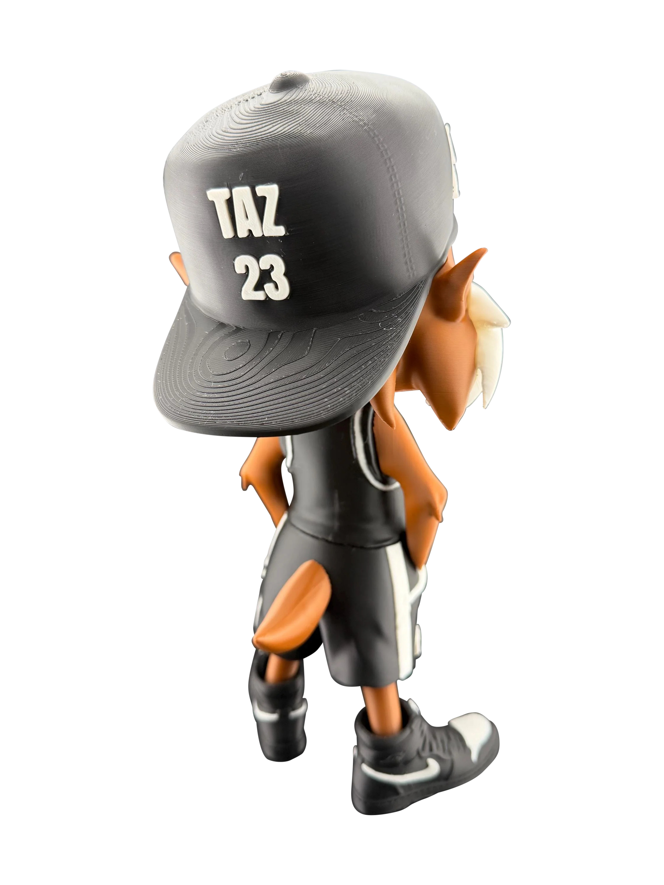 Taz Tasmanian Devil Inspired Basketball Statue | Urban Street Style Fan Art | 12 Inch 3D Printed Display Figure