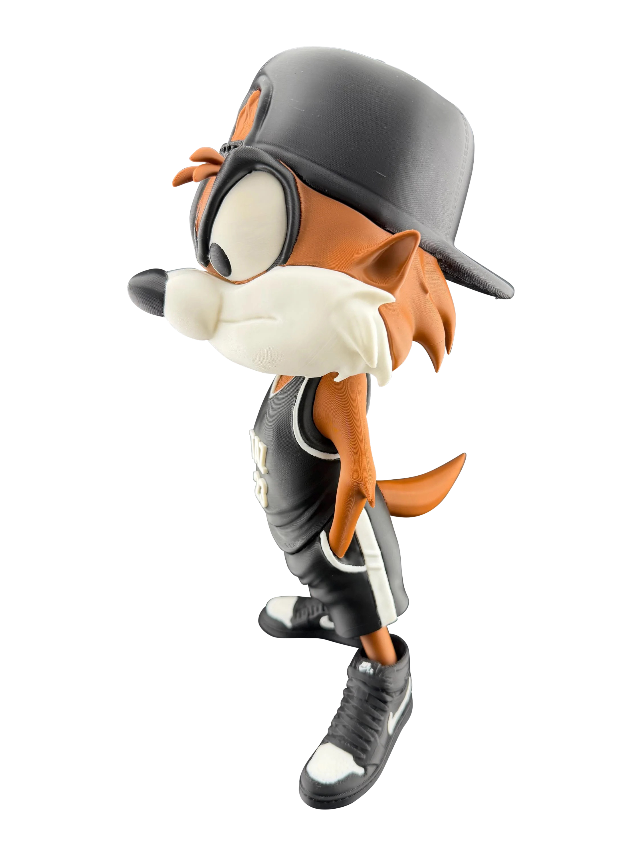 Taz Tasmanian Devil Inspired Basketball Statue | Urban Street Style Fan Art | 12 Inch 3D Printed Display Figure