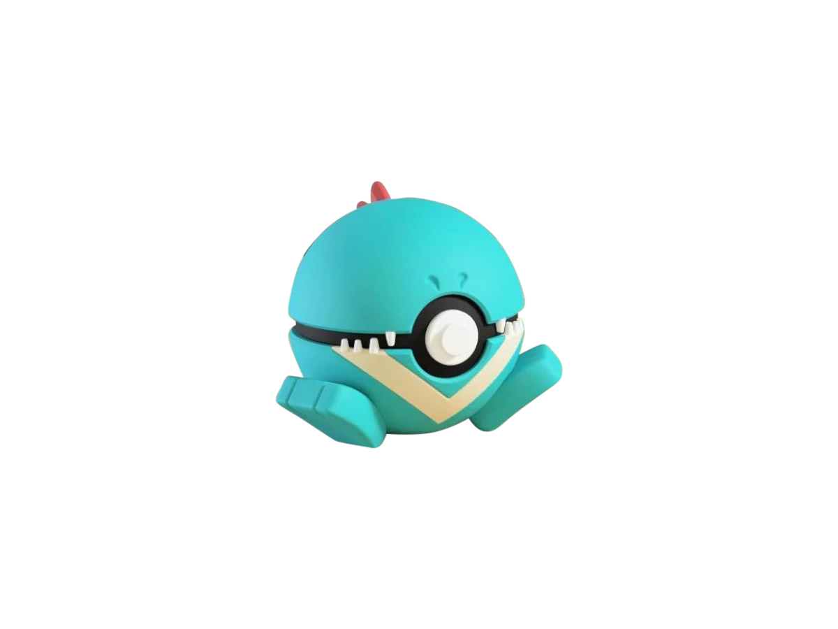 Totodile #0158 Pokémon | 3D Printed N3D Poké Balls with Clicking Button