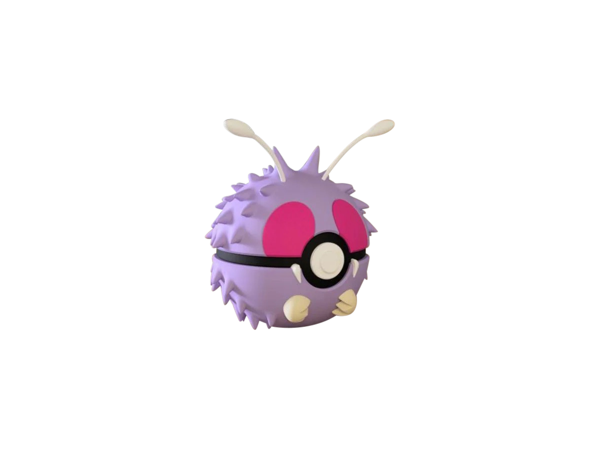 Venonat #0048 Pokémon | 3D Printed N3D Poké Balls with Clicking Button