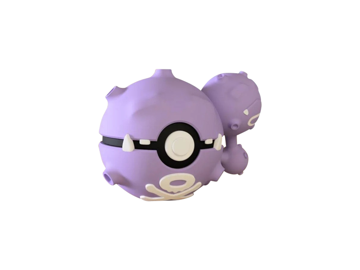 Weezing #0110 Pokémon | 3D Printed N3D Poké Balls with Clicking Button